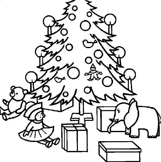 圣诞树手绘手机截图