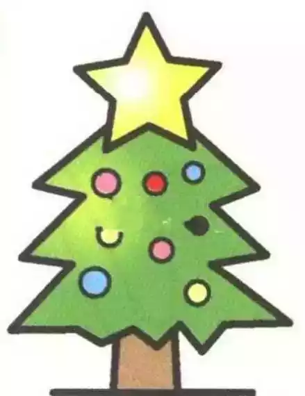 圣诞树手绘手机截图