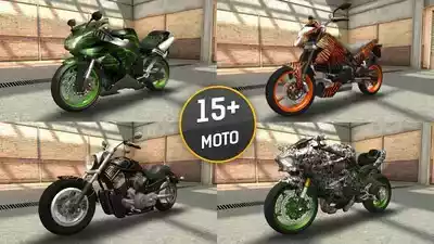 摩托赛车3d破解版截图